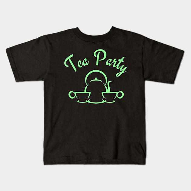 Tea Party Kids T-Shirt by FromBerlinGift